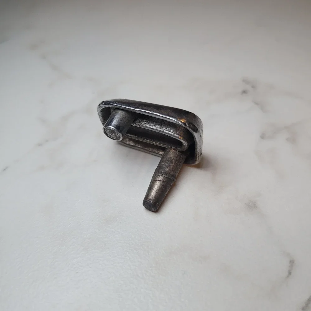 Vintage Chrome Number 0 Metal Emblem Badge BLC‎ 97-4 Small 1 Inch